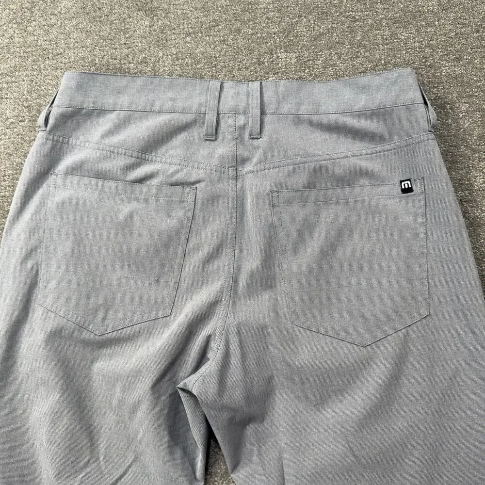 TravisMathew Mens Stretch Performance Golf Pants Five Pocket‎ Light Grey Size 32